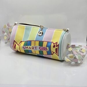 Bewaltz - Smart Girl Pastel Candy Cute Handbag Makeup Bag , No Strap 8" L